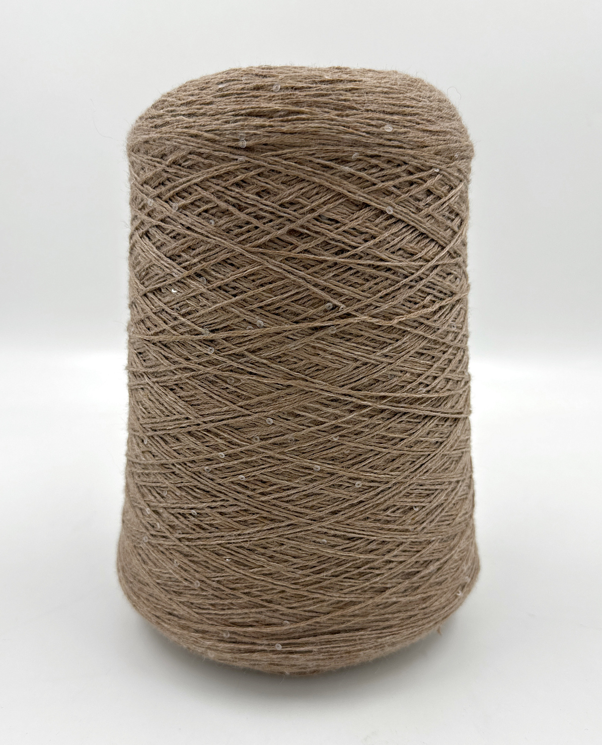 Пряжа Merino Paillettes, Italia, меринос, цвет какао